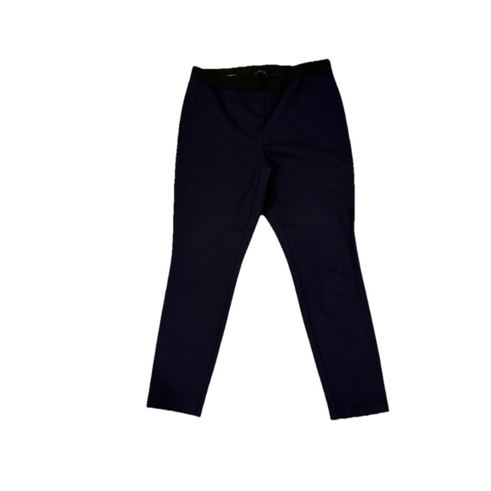 Talbots Soho Ankle Pant Size 10P Blue Comfort Stretch Pull On Women's Petite‎